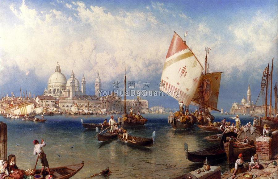 A market Day On The Giudecca Venice - 迈尔斯·伯基特·福斯特